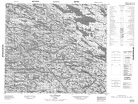 033O12 Lac Isabelle Canadian topographic map, 1:50,000 scale