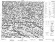 033O13 Lac Hiriard Canadian topographic map, 1:50,000 scale