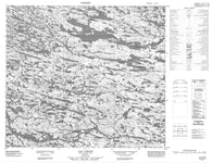 033O14 Lac Lamain Canadian topographic map, 1:50,000 scale