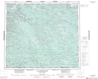 033O Lac Montrochand Canadian topographic map, 1:250,000 scale