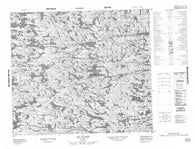033P06 Lac Caujan Canadian topographic map, 1:50,000 scale