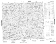 033P07 Lac Laraire Canadian topographic map, 1:50,000 scale