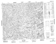 033P09 Lac Glinel Canadian topographic map, 1:50,000 scale