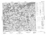 033P11 Lac Dallenot Canadian topographic map, 1:50,000 scale