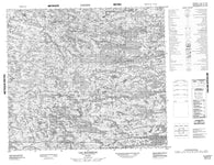 033P13 Lac Rousselin Canadian topographic map, 1:50,000 scale