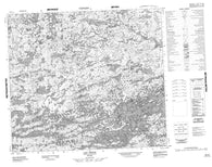 034A01 Lac Gigon Canadian topographic map, 1:50,000 scale