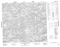 034A03 Petit Lac Des Loups Marins Canadian topographic map, 1:50,000 scale