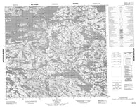 034A05 Lac Bourg Canadian topographic map, 1:50,000 scale