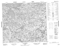034A06 Lac Alegrain Canadian topographic map, 1:50,000 scale