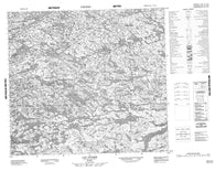 034A14 Lac Ouilem Canadian topographic map, 1:50,000 scale