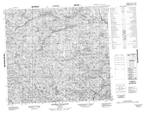 034A16 Ruisseau Boulogne Canadian topographic map, 1:50,000 scale