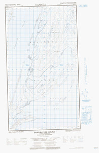 034D02W Fairweather Sound Canadian topographic map, 1:50,000 scale