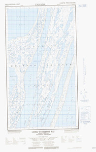 034D03W Upper Wetalltok Bay Canadian topographic map, 1:50,000 scale