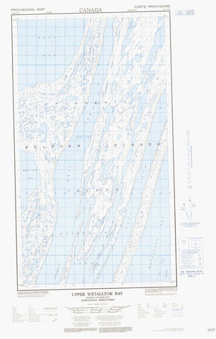 034D03W Upper Wetalltok Bay Canadian topographic map, 1:50,000 scale