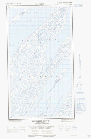 034D04E Churchill Sound Canadian topographic map, 1:50,000 scale