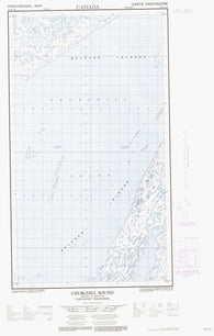 034D04W Churchill Sound Canadian topographic map, 1:50,000 scale