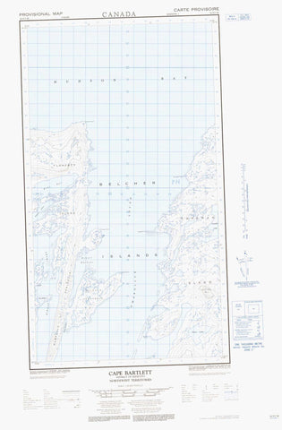 034D07W Cape Bartlett Canadian topographic map, 1:50,000 scale