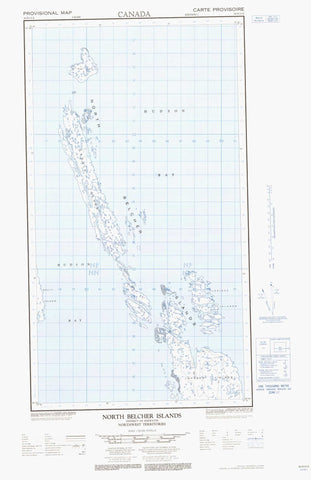 034D13E North Belcher Islands Canadian topographic map, 1:50,000 scale