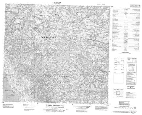 034F15 Pointe Kangikittuq Canadian topographic map, 1:50,000 scale