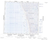 034F Broughton Island Canadian topographic map, 1:250,000 scale