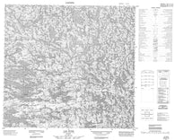 034G13 Lac Bush Canadian topographic map, 1:50,000 scale