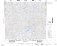 034G Lac Minto Canadian topographic map, 1:250,000 scale
