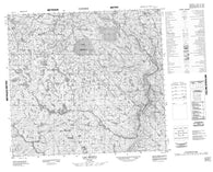 034H01 Lac Benita Canadian topographic map, 1:50,000 scale