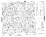 034H11 Lac Dyonnet Canadian topographic map, 1:50,000 scale