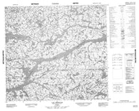 034H12 Lac Depocas Canadian topographic map, 1:50,000 scale