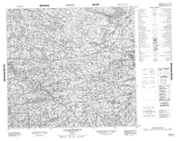 034H13 Lac Letourneux Canadian topographic map, 1:50,000 scale