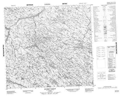 034H15 Riviere Vernot Canadian topographic map, 1:50,000 scale