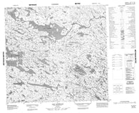 034I03 Lac Lintelle Canadian topographic map, 1:50,000 scale