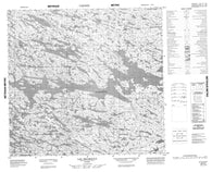 034I04 Lac Maurault Canadian topographic map, 1:50,000 scale