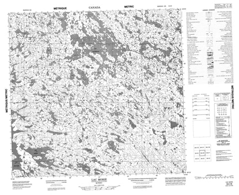 034I06 Lac Morie Canadian topographic map, 1:50,000 scale