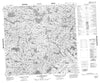 034I09 Lac Normandeau Canadian topographic map, 1:50,000 scale