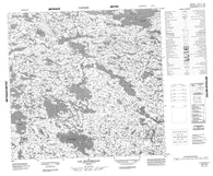 034I10 Lac Montmollin Canadian topographic map, 1:50,000 scale