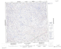 034I Lac La Potherie Canadian topographic map, 1:250,000 scale