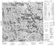 034J01 Lac Tininnirittuq Canadian topographic map, 1:50,000 scale