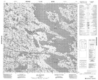 034J03 Lac Chavigny Canadian topographic map, 1:50,000 scale