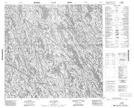 034J10 Lac Mecto Canadian topographic map, 1:50,000 scale