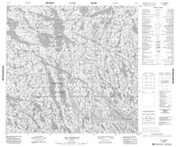 034J14 Lac Thiersant Canadian topographic map, 1:50,000 scale