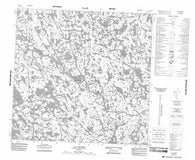 034K13 Lac Dutort Canadian topographic map, 1:50,000 scale