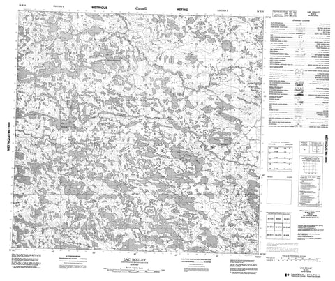 034K15 Lac Boulet Canadian topographic map, 1:50,000 scale