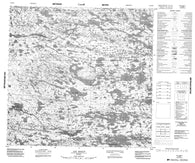 034K16 Lac Sailly Canadian topographic map, 1:50,000 scale