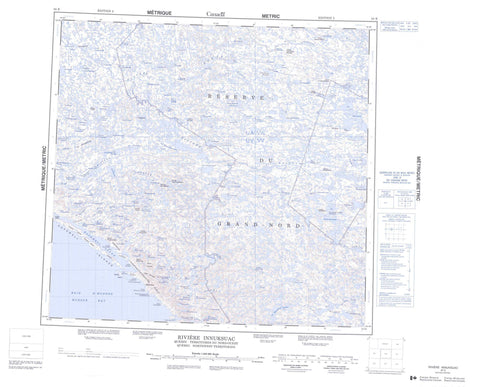 034K Riviere Innuksuac Canadian topographic map, 1:250,000 scale