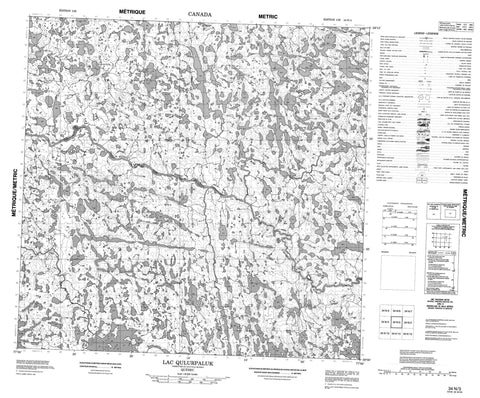 034N03 Lac Qulurpaluk Canadian topographic map, 1:50,000 scale