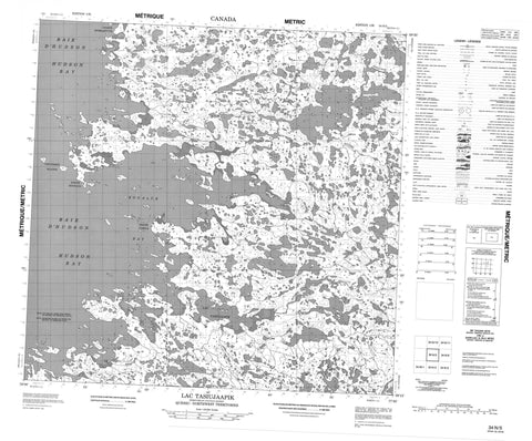 034N05 Lac Tasiujaapik Canadian topographic map, 1:50,000 scale