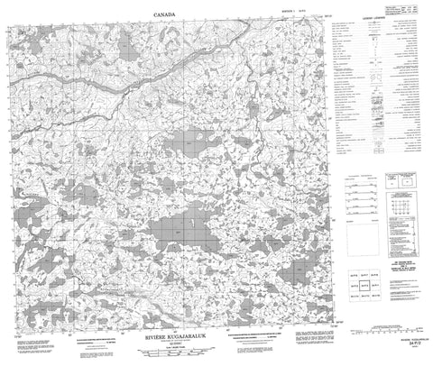 034P02 Riviere Kugajaraluk Canadian topographic map, 1:50,000 scale