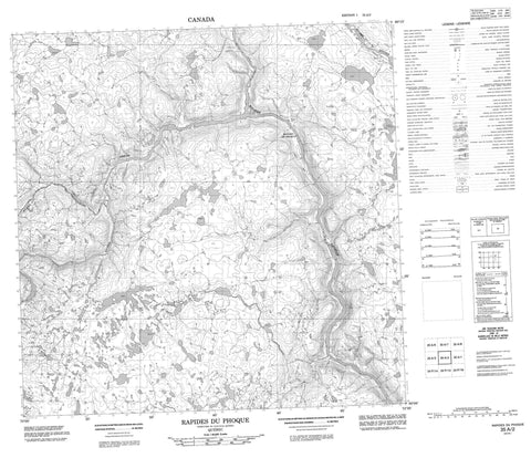 035A02 Rapides Du Phoque Canadian topographic map, 1:50,000 scale