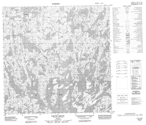 035A04 Chute Decoy Canadian topographic map, 1:50,000 scale